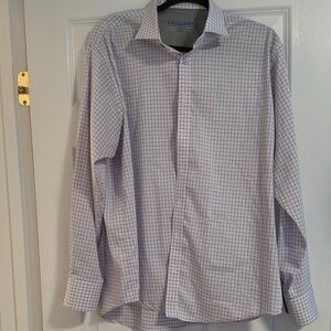 Twilory Purple & Blue Grid Dress Shirt